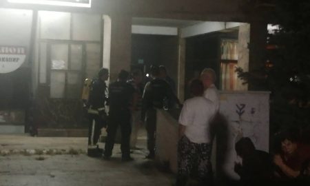 евакуација во зградата во Скопје
